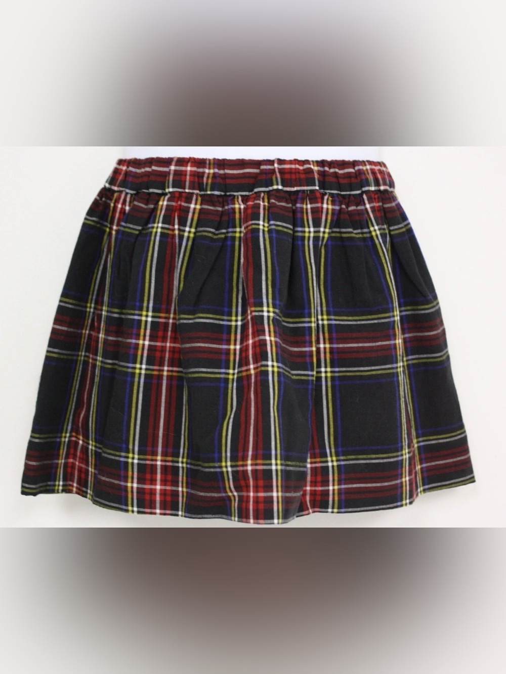 J Crew Crewcuts Skirt Black Red Green Plaid
